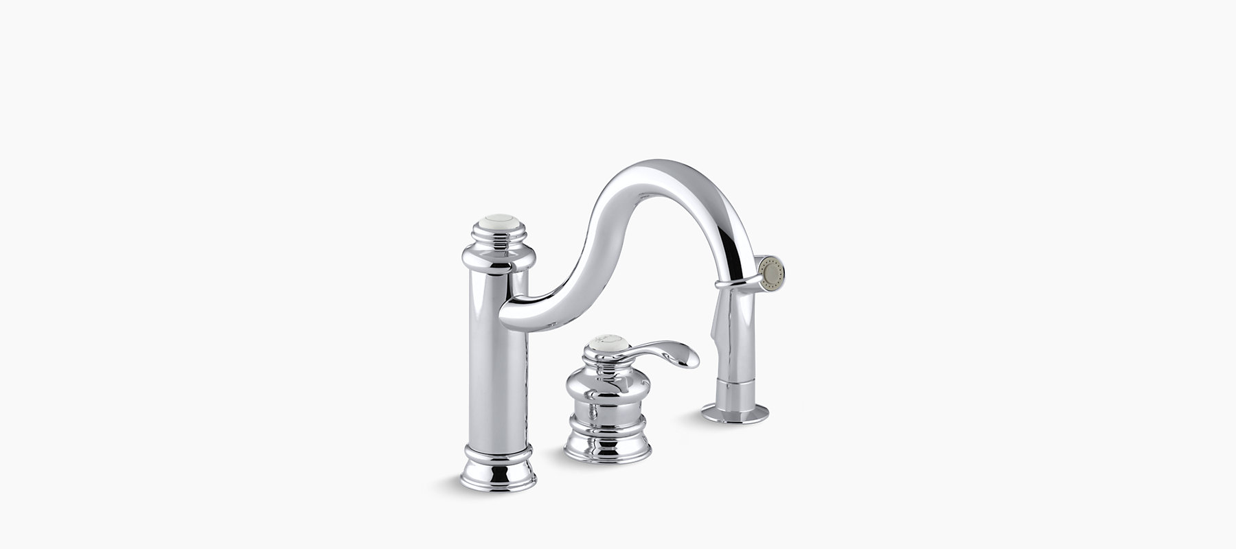 Fairfax Single Handle Remote Valve Kitchen Sink Faucet K 12185